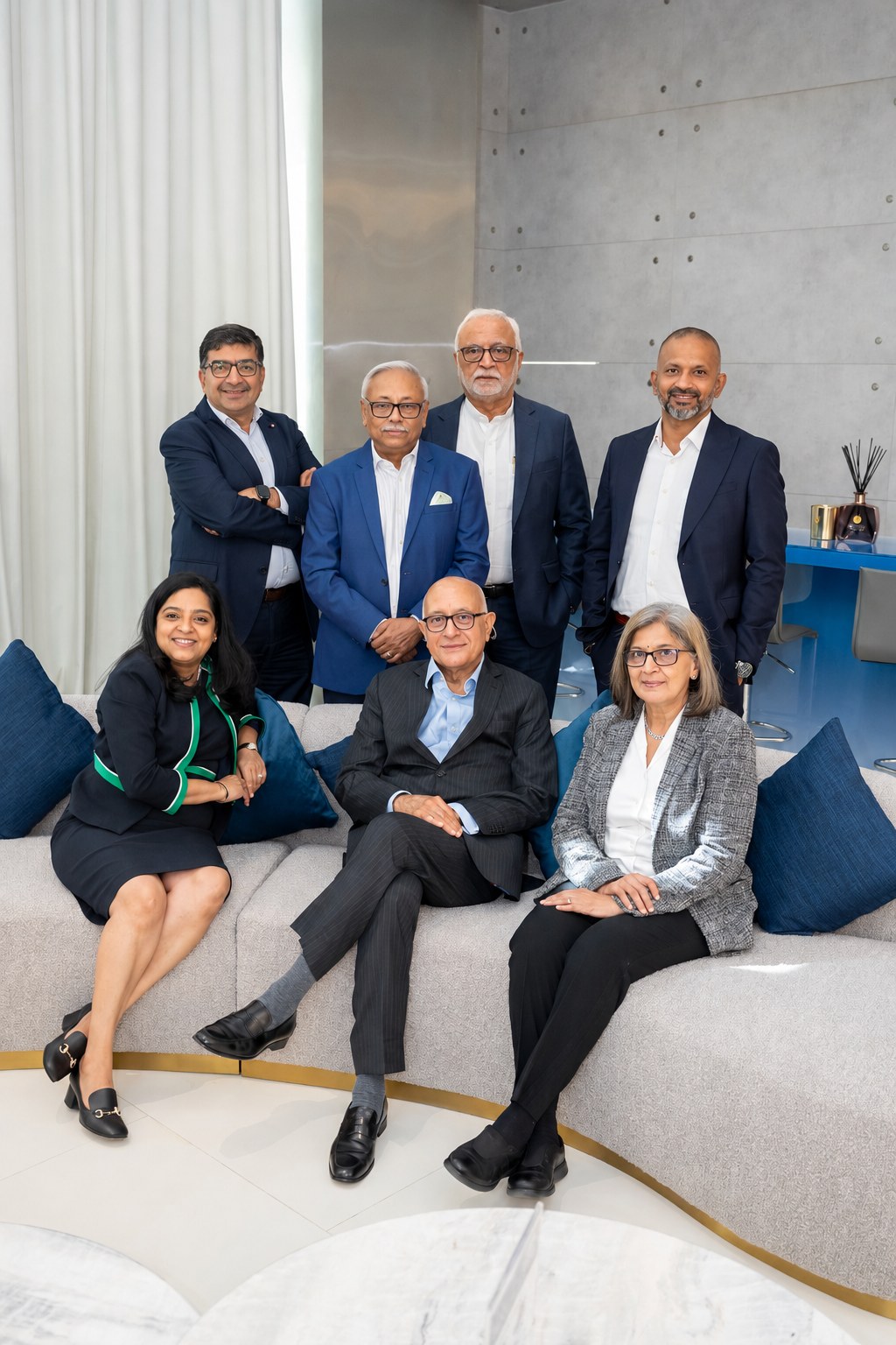 The SmartCorp founding group photographed together in Dubai.